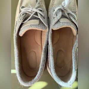 Sperry Gray and Tan Women's Classic Boat Shoes